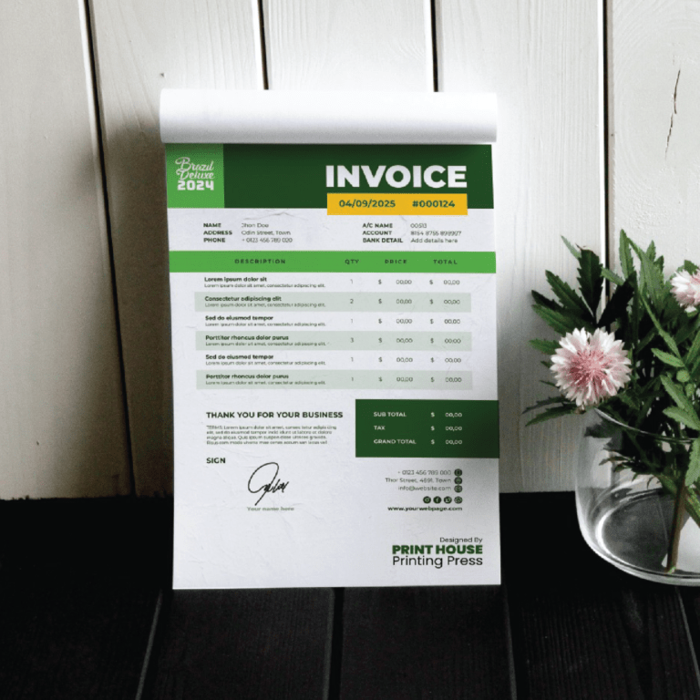 Business Invoice Book